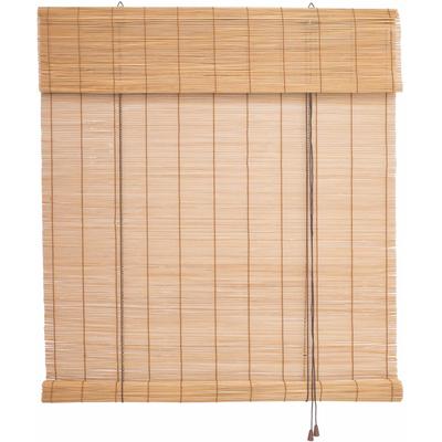 Seitenzugrollo LIEDECO "Bambus" Gr. 6, braun (kirschholzfarben), B:120cm H:160cm, Bambus, Rollos, Seitenzugrollo, Bambusrollo