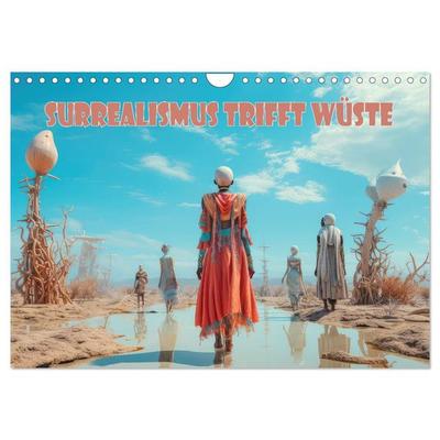Surrealismus trifft Wüste (Wandkalender 2027 DIN A4 quer), CALVENDO Monatskalender