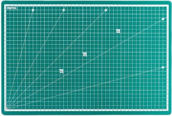 Unyqoos snijmat A3 – Zelfherstellende PVC-snijondergrond, Groen, B: 45 cm, D: 30 cm
