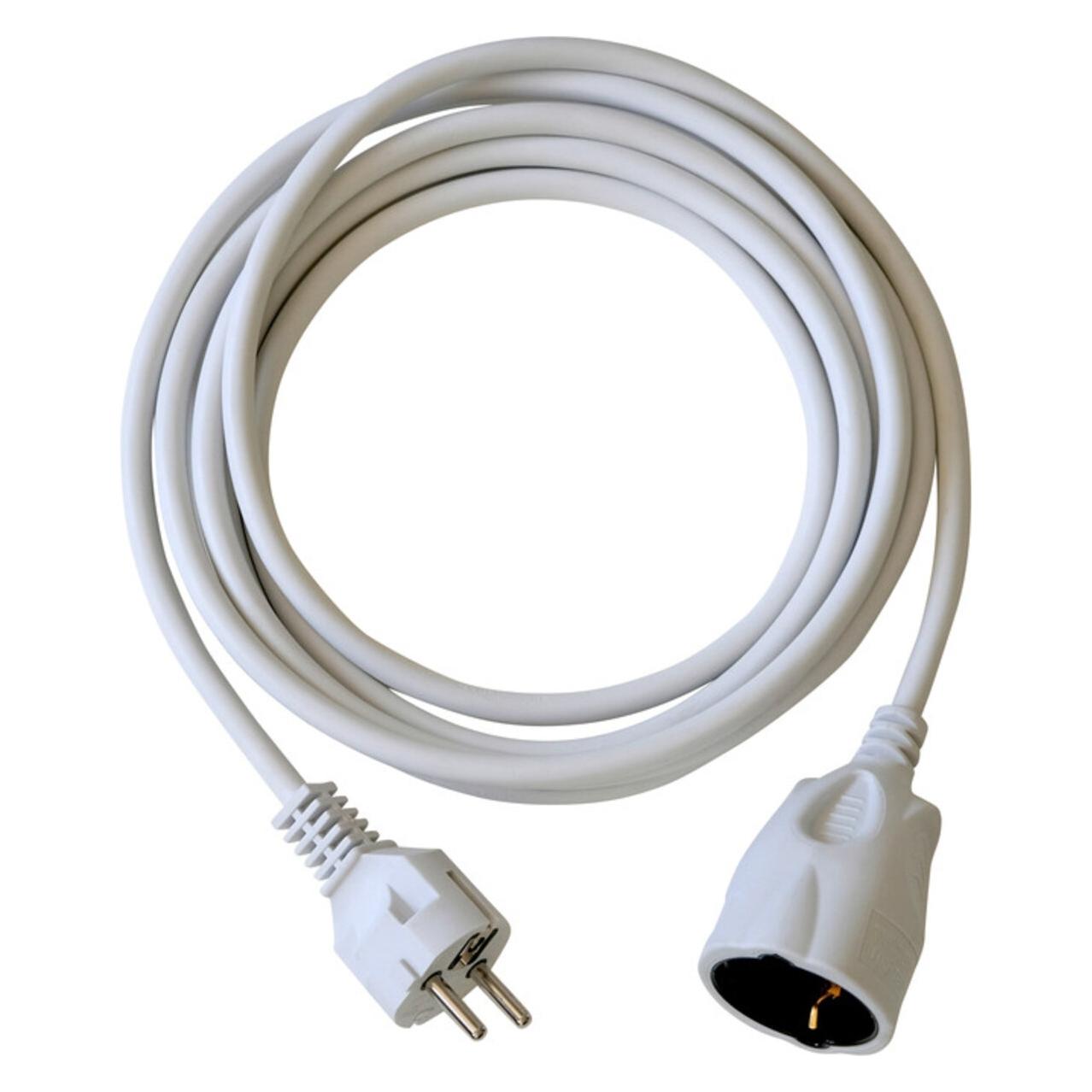 Monacor Netz-Verlängerungskabel (3 m) (MC-315/WS)