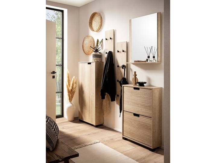 Porte-manteau mural Emmik 25 x 109 x 2cm Marron