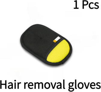 Inspire Picks FurGuard Grooming Gloves Large Static Pet Hair Remover Gloves For Dogs, Cats & Furniture small yellow 1pcs