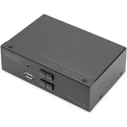 Digitus DS-12851, KVM Switch, Schwarz