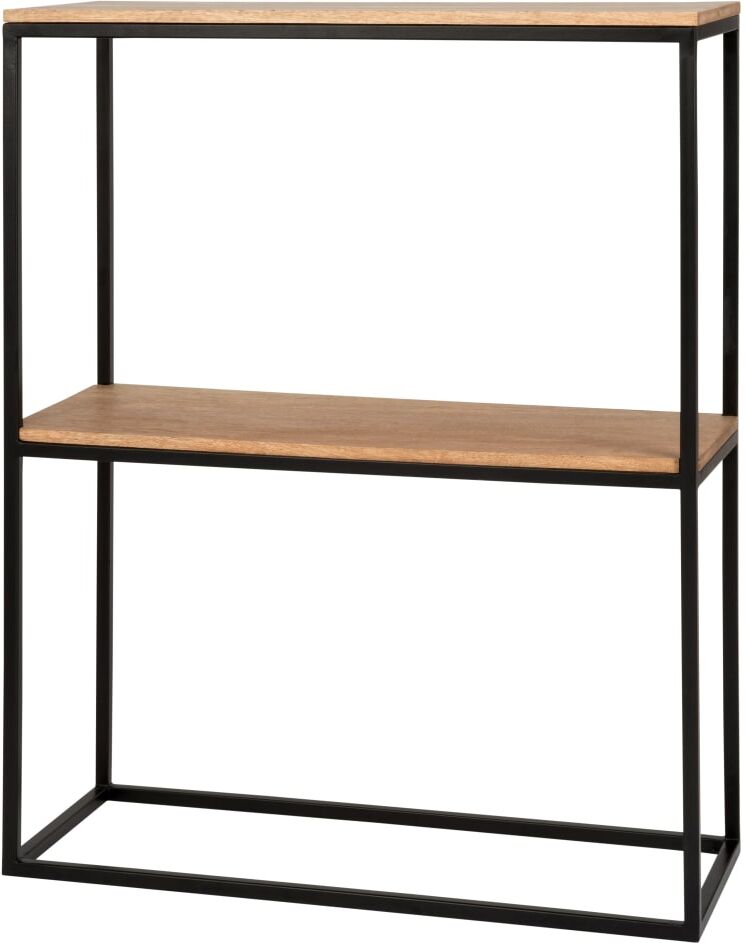 Maisons du Monde Console en manguier et fer forgé noir Marron 55x73x22cm