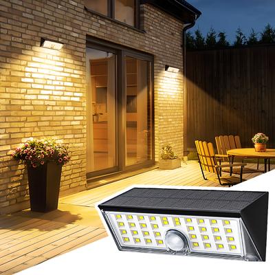 Smart Shopping Spot 38 LED Solar Motion Sensor Light IP65 Waterproof Outdoor Solar Security Light With 270 Wide Angle white Light