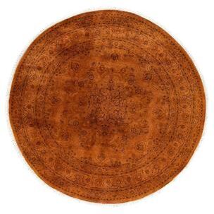 Overton "Overdyed, One-of-a-Kind Hand-Knotted Area Rug - Gold - 6' 1"" x 6' 1"""