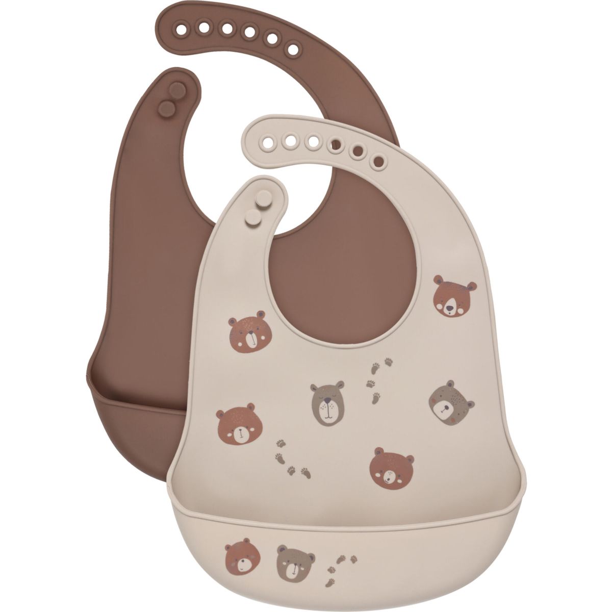 Celavi Silicon Bib (2-pack) silver lining (2501) ONESIZE 5551-2501-ONESIZE