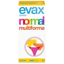 Evax Salvaslip Normal Multiform Protegeslips 34 Units