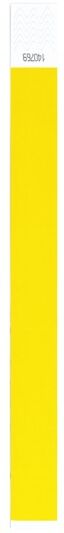 Bracelet d'événement personnalisable en fibre synthétique Party jaune TAILLE UNIQUE ADULTE