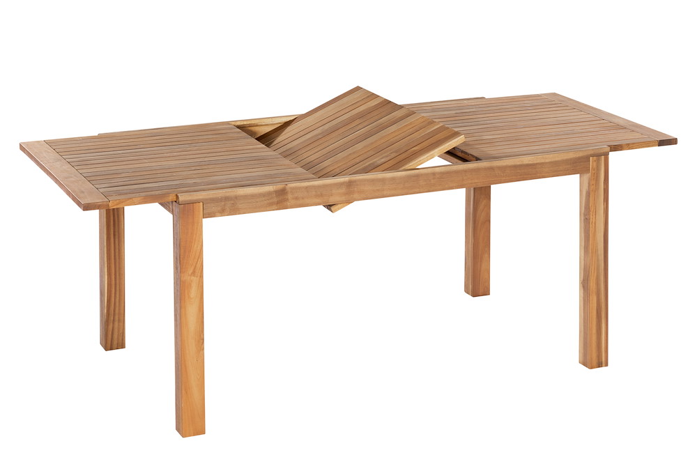 MERXXHANDELS Paraiba Set 5tlg 4 Sessel Tisch 150(200)x90cm Akazie 16909202