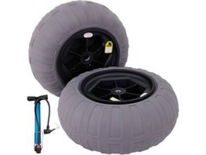 VEVOR 40,6 cm Ballonräder Reifen, TPU Strandräder Ersatz-Ballon-Sandreifen 80 kg Tragfähigkeit 2-3 PSI Niederdruck, für Kajakwagen Kanuwagen Strandwagen Gartenwagen Angelwagen – 2 Stück