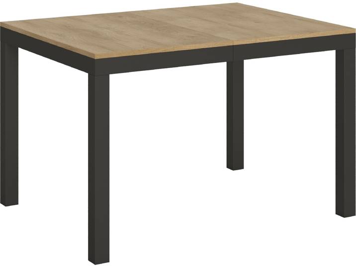 Table Extensible 90X120/224 Cm Everyday Evolution Chêne Nature Structure Anthracite