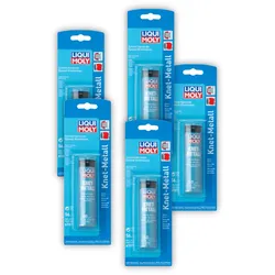 5x Knetharz LIQUI MOLY 6187 Knet-Metall 2-K-Epoxyd Knetmetall Metall Reparatur 56g