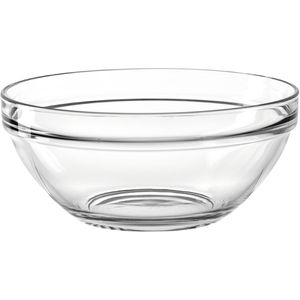 Montana Schüssel Trend 046868, 6 Stück, 2,3 Liter, Ø 23 cm, aus Glas