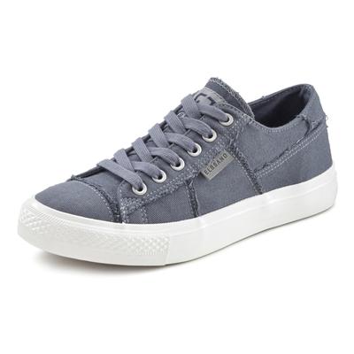 Sneaker ELBSAND "Schnürschuh, Stoffschuhe, Textilschuhe, Turnschuh, Freizeitschuh", Damen, Gr. 41, blau, Obermaterial: 100% Textilmaterial. Decksohle: 100% Textilmaterial. Futter: 100% Textilmaterial. Laufsohle: 100% Synthetik, unifarben, used,...