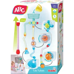 Simba ABC Tub Tubes 15-teiliges Badewannenspielzeug mit Röhren und Saugnäpfen