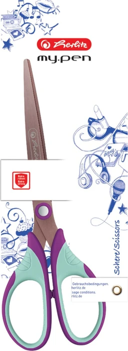 Herlitz Schere my.pen lila/minze