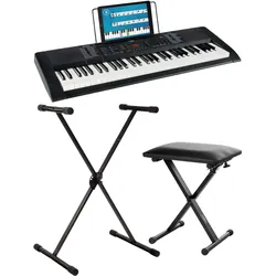 FunKey 61 Edition Schwarz Set inkl. Keyboardständer + Bank