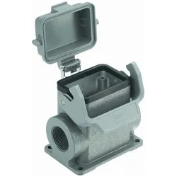 Harting Sockelgehäuse, Elektronikkabel + Stecker, Grau