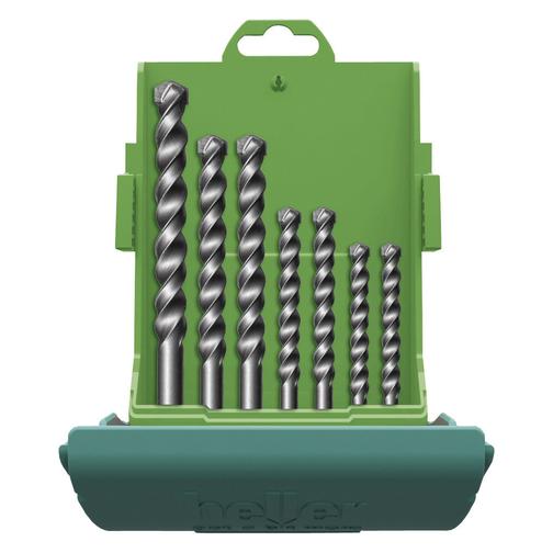 Heller Hartmetall Stein-Spiralbohrer- (10 mm, 12 mm, 4 mm, 5 mm, 6 mm, 8 mm) (18037 5)