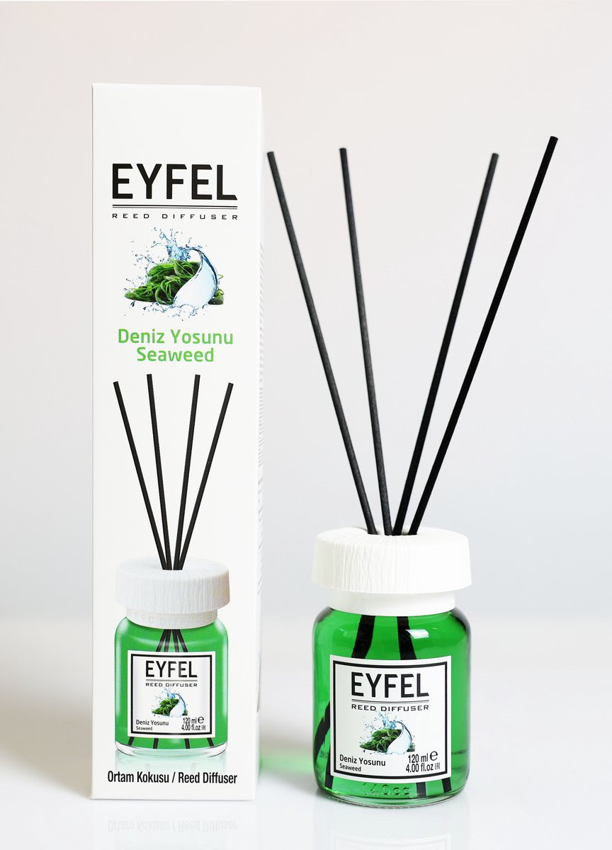 EYFEL Reed Diffuser met geurstokjes - Huisparfum Seaweed - 120 ml