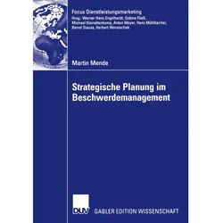 Strategische Planung im Beschwerdemanagement, Fachbücher von Martin Mende