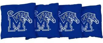 Skip's Garage Memphis Tigers Blue Cornhole Bags