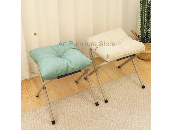 Commodes d'attente escabeaux modernes loisirs entrée enfants chambre pieds tabourets Design nordique Taburete plissable meubles de maison