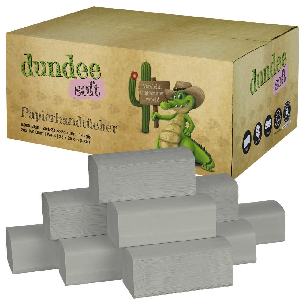 dundee Papierhandtücher 1-lagig 5.000 Tücher 4011508