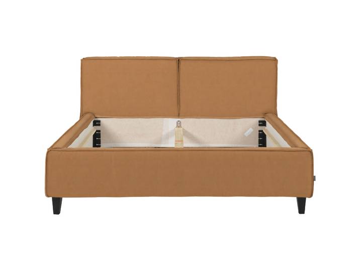 Bett Smith nature Leder 200 x 210 cm - Bett