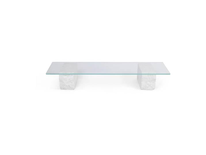Ferm Living Mineral Beistelltisch 46 x 160cm Bianco curia