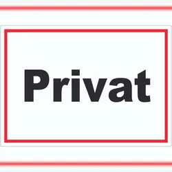 HB-Druck Privat Schild schwarz-weiß-rot A2 (420x594mm)