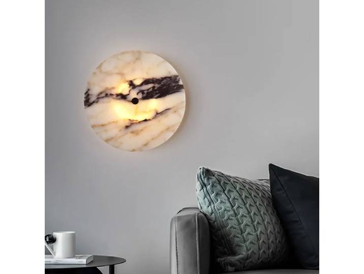 Lampes murales LED en marbre naturel haut de gamme de style nordique pour salon, chambre à coucher, lumières décoratives, luminaires de couloir