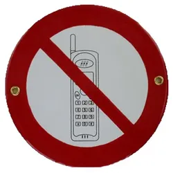 Emailschild "Handy-Verbot"