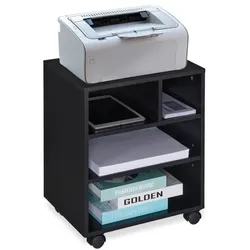 Relaxdays Schwarzer Rollcontainer Schwarz