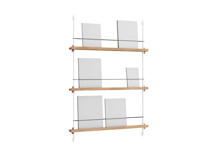 MOEBE Porte-revues Magazine Shelving Chêne-white, 85×115×7 cm, MS.115.1