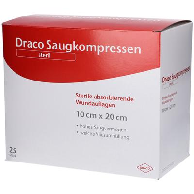 Saugkompressen steril 10x20 cm Draco 25 St Kompressen