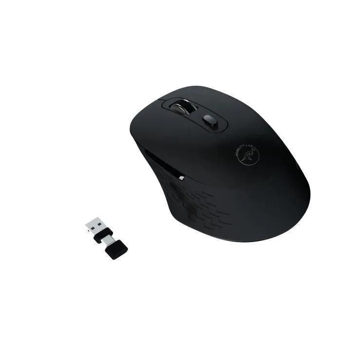 MOBILITY LAB Omega Draadloze Muis - Bluetooth en 2.4GHz - Zwart - Silent Clicks - Instelbare Precisie