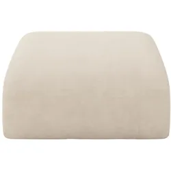 POUF MIRA-PUF 91x89x40 Beige cm Velours Modular Sitzhocker