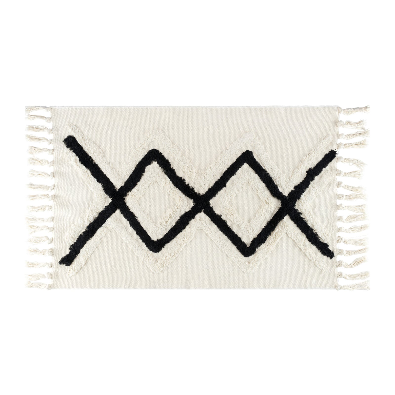 QUVIO Vloerkleed Bohemian Ruit Geometrisch Rechthoekig Polypropyleen