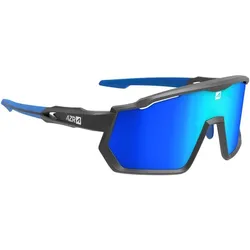 AZR, Unisex, Sportbrille, Pro Race RX (Matte Black, multilayer blau), Blau, Schwarz
