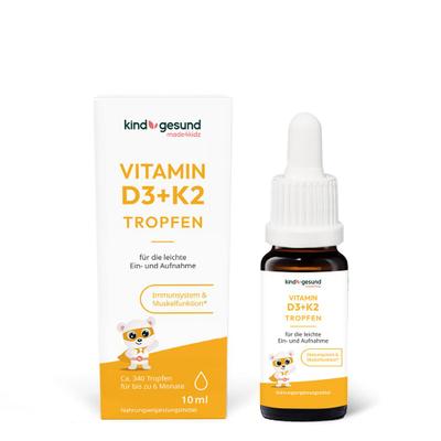Kindgesund Vitamin D3 K2 Tropfen 560 I.e. 10 ml