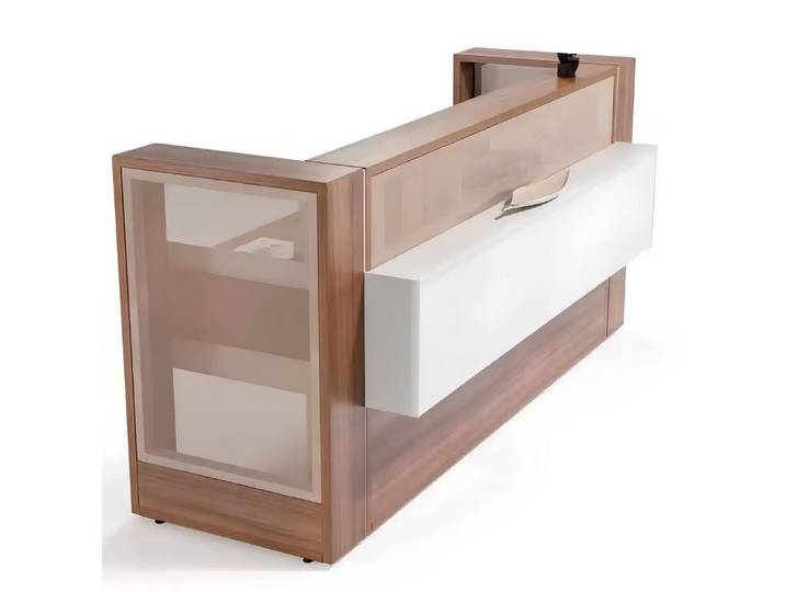 Xlmoebel Empfangstheke Elegante Empfangstheke aus hochwertigem Material für Büros und Praxen (Rezeption+Kommode), Hergestellt in Europa
