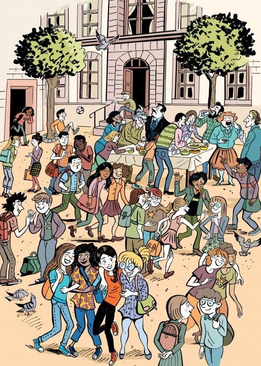 Grafika Puzzel Le Monde de Lucrèce Nieuwjaarsfeest 300 stukjes