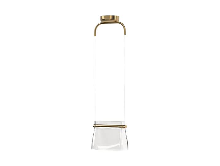 LED Design Pendellampe „Cabaret“ Gold, Transparent Maytoni