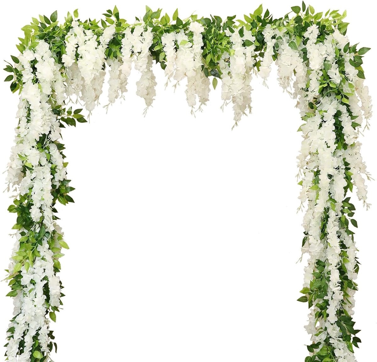 Wisteria Kunstbloemen - Witte Nep Wisteria Slier - 2,2 Meter per stuk