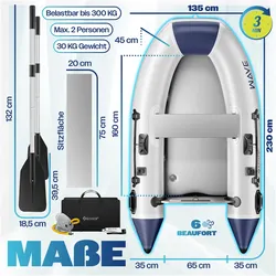 Kesser, Schlauchboot, (230 cm, 2 Personen)
