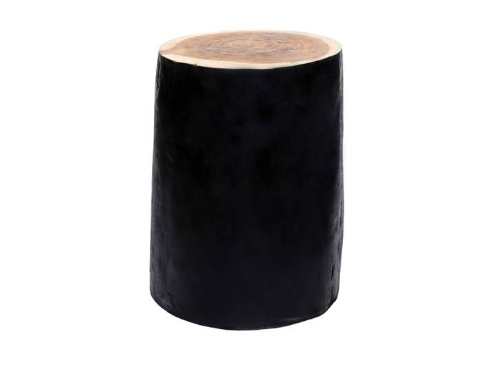 Tabouret bois suar marron et noir 30x30x40cm