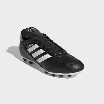 Fußballschuh ADIDAS PERFORMANCE "KAISER LIGA 2 FIRM GROUND", Herren, Gr. 41, schwarz-weiß (core schwarz, core weiß, core schwarz), Leder, Synthetik, Schuhe Fußballschuh, Außensohle für feste Böden
