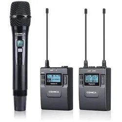 Comica UHF Metal Wireless Microphone with One Transmitter, One Receiver and One Wireless Hand-held Transmit, Mikrofon